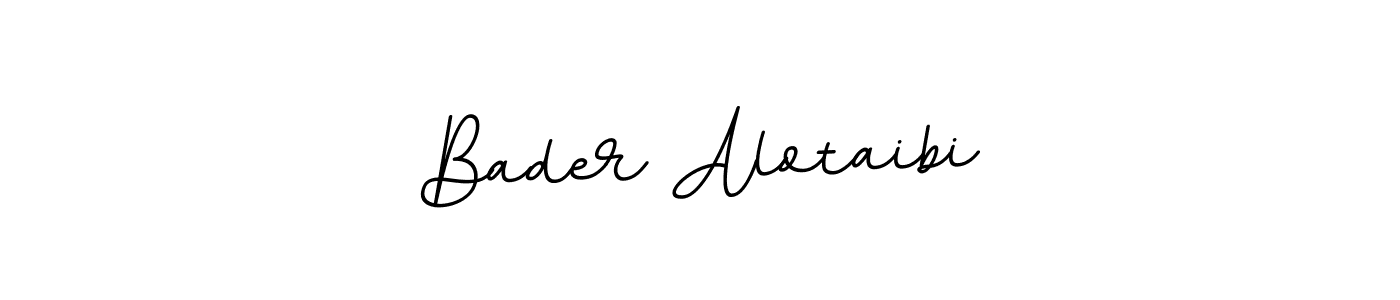Design your own signature with our free online signature maker. With this signature software, you can create a handwritten (BallpointsItalic-DORy9) signature for name Bader Alotaibi. Bader Alotaibi signature style 11 images and pictures png