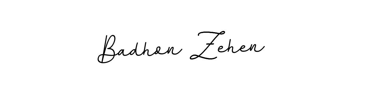 Badhon Zehen stylish signature style. Best Handwritten Sign (BallpointsItalic-DORy9) for my name. Handwritten Signature Collection Ideas for my name Badhon Zehen. Badhon Zehen signature style 11 images and pictures png