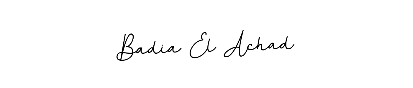 Here are the top 10 professional signature styles for the name Badia El Achad. These are the best autograph styles you can use for your name. Badia El Achad signature style 11 images and pictures png