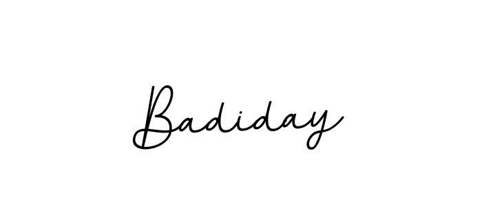 It looks lik you need a new signature style for name Badiday. Design unique handwritten (BallpointsItalic-DORy9) signature with our free signature maker in just a few clicks. Badiday signature style 11 images and pictures png