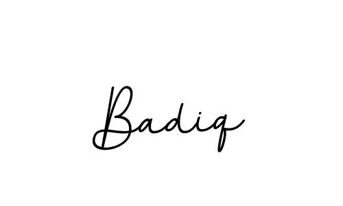 How to make Badiq name signature. Use BallpointsItalic-DORy9 style for creating short signs online. This is the latest handwritten sign. Badiq signature style 11 images and pictures png