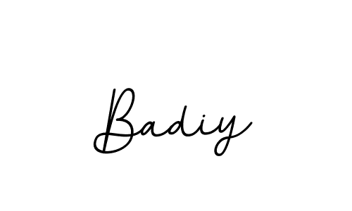 How to make Badiy name signature. Use BallpointsItalic-DORy9 style for creating short signs online. This is the latest handwritten sign. Badiy signature style 11 images and pictures png