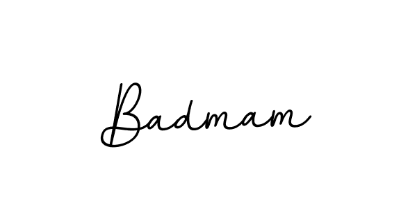 Make a beautiful signature design for name Badmam. With this signature (BallpointsItalic-DORy9) style, you can create a handwritten signature for free. Badmam signature style 11 images and pictures png