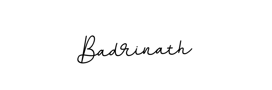 Design your own signature with our free online signature maker. With this signature software, you can create a handwritten (BallpointsItalic-DORy9) signature for name Badrinath. Badrinath signature style 11 images and pictures png