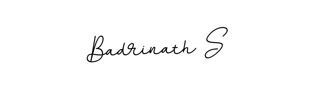 It looks lik you need a new signature style for name Badrinath S. Design unique handwritten (BallpointsItalic-DORy9) signature with our free signature maker in just a few clicks. Badrinath S signature style 11 images and pictures png