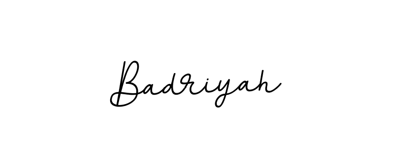 Create a beautiful signature design for name Badriyah. With this signature (BallpointsItalic-DORy9) fonts, you can make a handwritten signature for free. Badriyah signature style 11 images and pictures png
