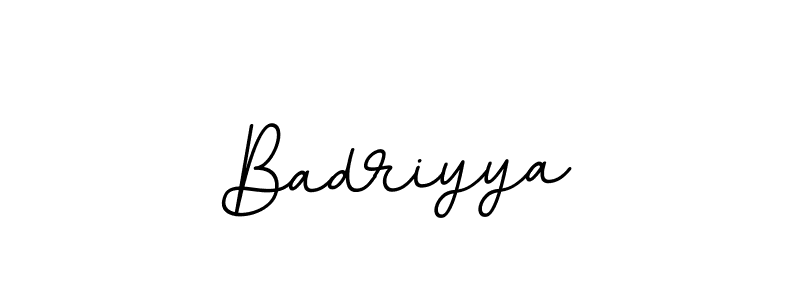 How to make Badriyya signature? BallpointsItalic-DORy9 is a professional autograph style. Create handwritten signature for Badriyya name. Badriyya signature style 11 images and pictures png