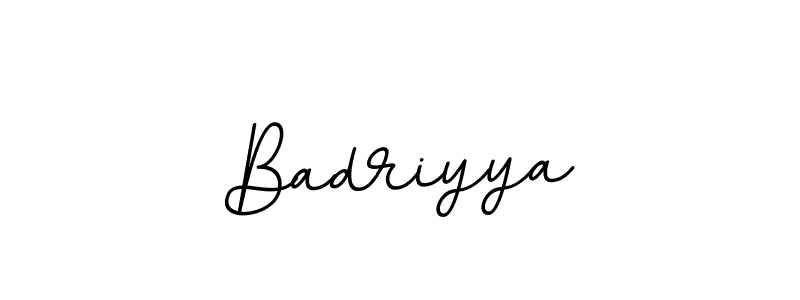 How to make Badriyya signature? BallpointsItalic-DORy9 is a professional autograph style. Create handwritten signature for Badriyya name. Badriyya signature style 11 images and pictures png