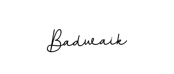 Badwaik stylish signature style. Best Handwritten Sign (BallpointsItalic-DORy9) for my name. Handwritten Signature Collection Ideas for my name Badwaik. Badwaik signature style 11 images and pictures png