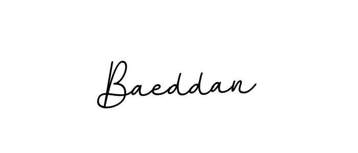 How to make Baeddan name signature. Use BallpointsItalic-DORy9 style for creating short signs online. This is the latest handwritten sign. Baeddan signature style 11 images and pictures png