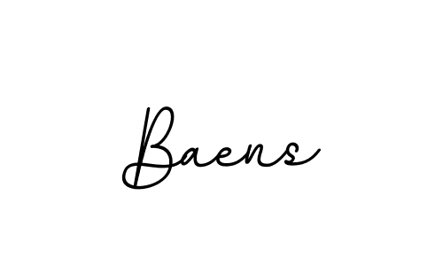 Create a beautiful signature design for name Baens. With this signature (BallpointsItalic-DORy9) fonts, you can make a handwritten signature for free. Baens signature style 11 images and pictures png