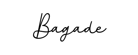 Designed for modern professionals: Bagade name signature crafted with BallpointsItalic-DORy9 script. Ready for digital PDF workflows. Bagade signature style 11 images and pictures png