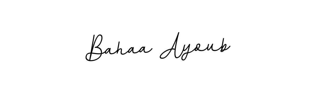 Design your own signature with our free online signature maker. With this signature software, you can create a handwritten (BallpointsItalic-DORy9) signature for name Bahaa Ayoub. Bahaa Ayoub signature style 11 images and pictures png