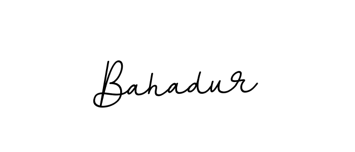 Use a signature maker to create a handwritten signature online. With this signature software, you can design (BallpointsItalic-DORy9) your own signature for name Bahadur. Bahadur signature style 11 images and pictures png