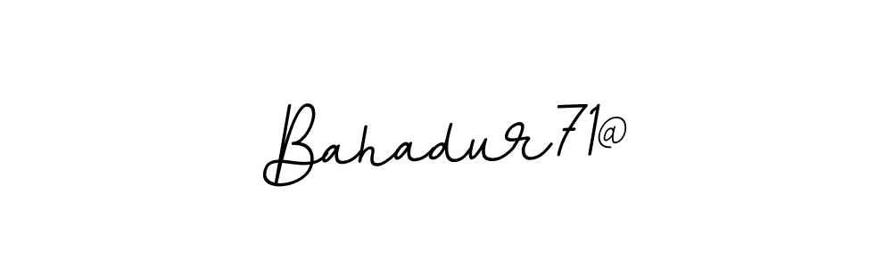 Check out images of Autograph of Bahadur71@ name. Actor Bahadur71@ Signature Style. BallpointsItalic-DORy9 is a professional sign style online. Bahadur71@ signature style 11 images and pictures png