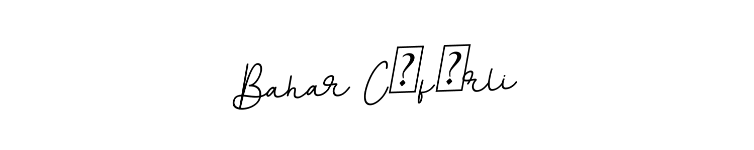 How to make Bahar Cəfərli name signature. Use BallpointsItalic-DORy9 style for creating short signs online. This is the latest handwritten sign. Bahar Cəfərli signature style 11 images and pictures png