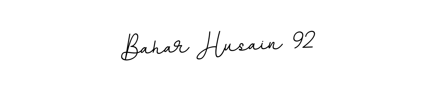 Use a signature maker to create a handwritten signature online. With this signature software, you can design (BallpointsItalic-DORy9) your own signature for name Bahar Husain 92. Bahar Husain 92 signature style 11 images and pictures png