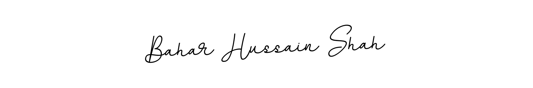 The best way (BallpointsItalic-DORy9) to make a short signature is to pick only two or three words in your name. The name Bahar Hussain Shah include a total of six letters. For converting this name. Bahar Hussain Shah signature style 11 images and pictures png