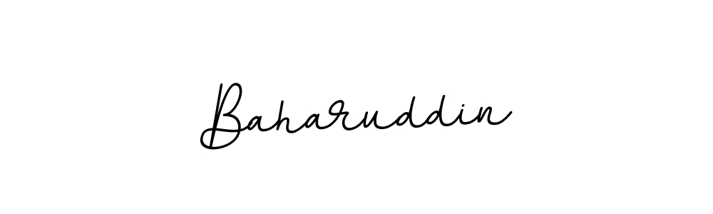Use a signature maker to create a handwritten signature online. With this signature software, you can design (BallpointsItalic-DORy9) your own signature for name Baharuddin. Baharuddin signature style 11 images and pictures png