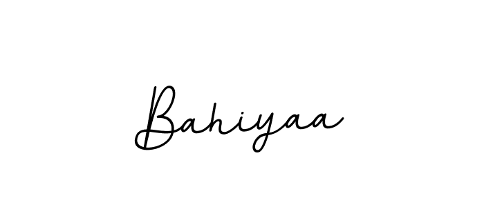 How to make Bahiyaa name signature. Use BallpointsItalic-DORy9 style for creating short signs online. This is the latest handwritten sign. Bahiyaa signature style 11 images and pictures png