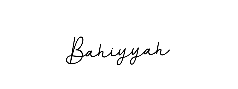 It looks lik you need a new signature style for name Bahiyyah. Design unique handwritten (BallpointsItalic-DORy9) signature with our free signature maker in just a few clicks. Bahiyyah signature style 11 images and pictures png