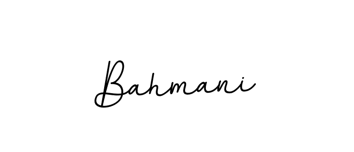 Create a beautiful signature design for name Bahmani. With this signature (BallpointsItalic-DORy9) fonts, you can make a handwritten signature for free. Bahmani signature style 11 images and pictures png