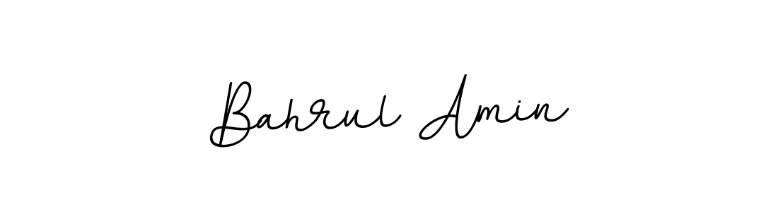 Design your own signature with our free online signature maker. With this signature software, you can create a handwritten (BallpointsItalic-DORy9) signature for name Bahrul Amin. Bahrul Amin signature style 11 images and pictures png