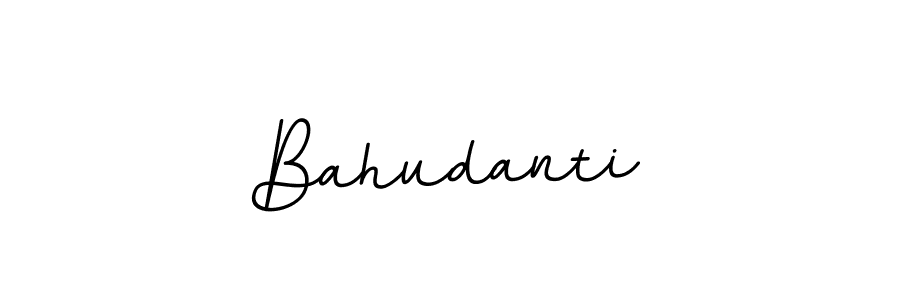 How to make Bahudanti name signature. Use BallpointsItalic-DORy9 style for creating short signs online. This is the latest handwritten sign. Bahudanti signature style 11 images and pictures png