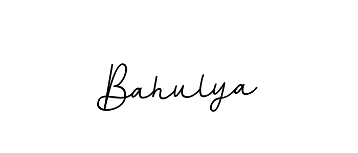 Make a beautiful signature design for name Bahulya. With this signature (BallpointsItalic-DORy9) style, you can create a handwritten signature for free. Bahulya signature style 11 images and pictures png