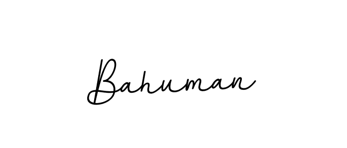 Make a beautiful signature design for name Bahuman. With this signature (BallpointsItalic-DORy9) style, you can create a handwritten signature for free. Bahuman signature style 11 images and pictures png