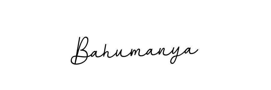 You should practise on your own different ways (BallpointsItalic-DORy9) to write your name (Bahumanya) in signature. don't let someone else do it for you. Bahumanya signature style 11 images and pictures png