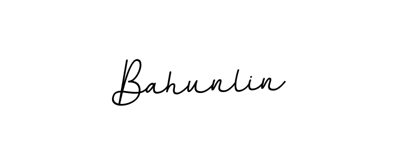 Make a beautiful signature design for name Bahunlin. With this signature (BallpointsItalic-DORy9) style, you can create a handwritten signature for free. Bahunlin signature style 11 images and pictures png