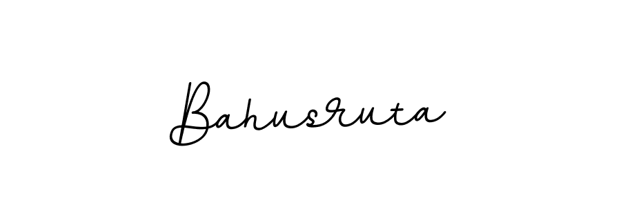 Use a signature maker to create a handwritten signature online. With this signature software, you can design (BallpointsItalic-DORy9) your own signature for name Bahusruta. Bahusruta signature style 11 images and pictures png