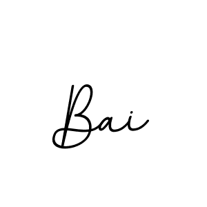 Design your own signature with our free online signature maker. With this signature software, you can create a handwritten (BallpointsItalic-DORy9) signature for name Bai. Bai signature style 11 images and pictures png