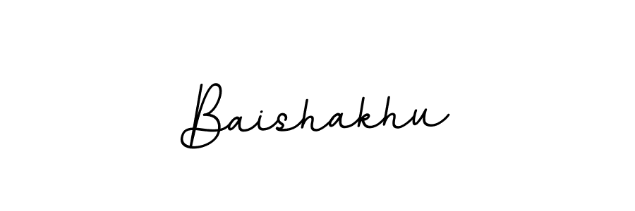 Create a beautiful signature design for name Baishakhu. With this signature (BallpointsItalic-DORy9) fonts, you can make a handwritten signature for free. Baishakhu signature style 11 images and pictures png