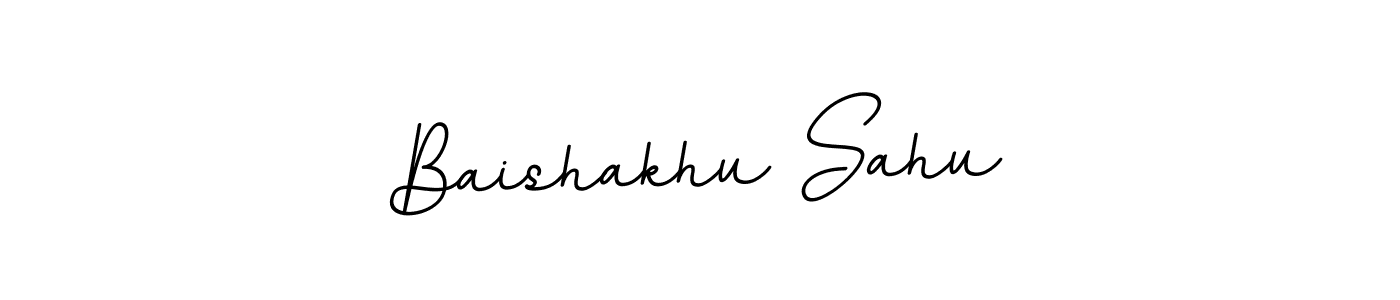Baishakhu Sahu stylish signature style. Best Handwritten Sign (BallpointsItalic-DORy9) for my name. Handwritten Signature Collection Ideas for my name Baishakhu Sahu. Baishakhu Sahu signature style 11 images and pictures png