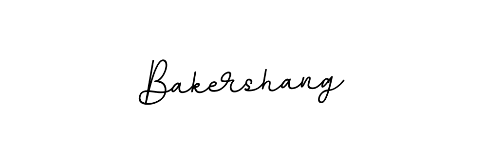 You should practise on your own different ways (BallpointsItalic-DORy9) to write your name (Bakershang) in signature. don't let someone else do it for you. Bakershang signature style 11 images and pictures png