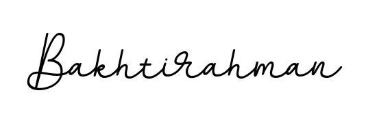 Explore multiple handwriting variations for Bakhtirahman including this stunning BallpointsItalic-DORy9 design. Free to use across all platforms. Bakhtirahman signature style 11 images and pictures png