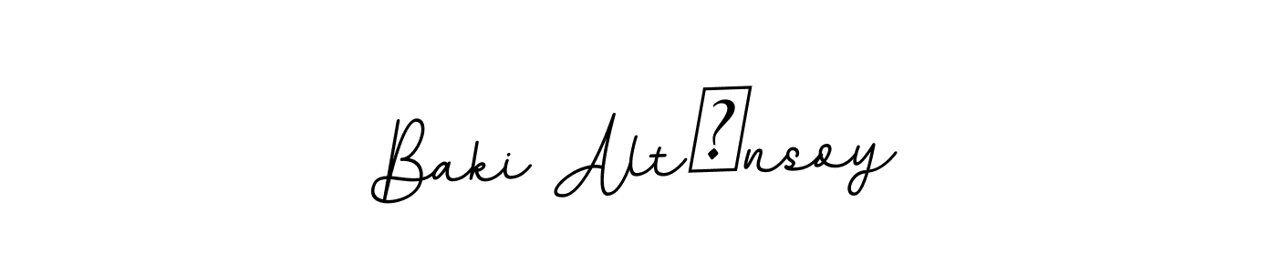 Similarly BallpointsItalic-DORy9 is the best handwritten signature design. Signature creator online .You can use it as an online autograph creator for name Baki Altınsoy. Baki Altınsoy signature style 11 images and pictures png