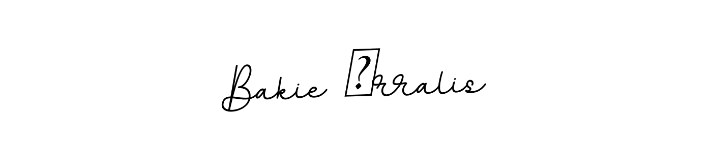 Bakie İrralis stylish signature style. Best Handwritten Sign (BallpointsItalic-DORy9) for my name. Handwritten Signature Collection Ideas for my name Bakie İrralis. Bakie İrralis signature style 11 images and pictures png