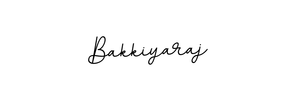 Use a signature maker to create a handwritten signature online. With this signature software, you can design (BallpointsItalic-DORy9) your own signature for name Bakkiyaraj. Bakkiyaraj signature style 11 images and pictures png