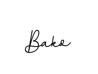 Design your own signature with our free online signature maker. With this signature software, you can create a handwritten (BallpointsItalic-DORy9) signature for name Bako. Bako signature style 11 images and pictures png