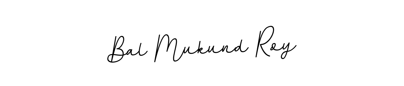 Design your own signature with our free online signature maker. With this signature software, you can create a handwritten (BallpointsItalic-DORy9) signature for name Bal Mukund Roy. Bal Mukund Roy signature style 11 images and pictures png