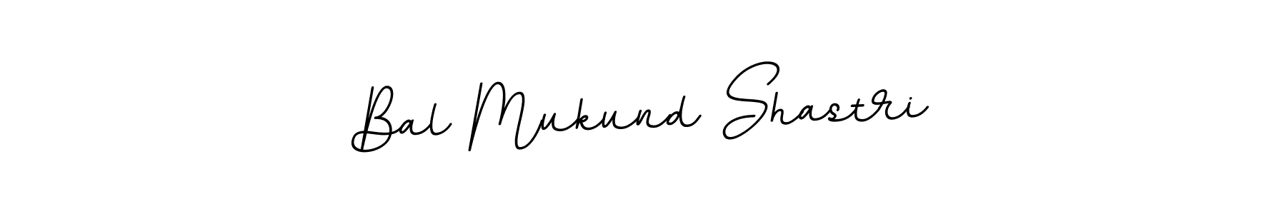 It looks lik you need a new signature style for name Bal Mukund Shastri. Design unique handwritten (BallpointsItalic-DORy9) signature with our free signature maker in just a few clicks. Bal Mukund Shastri signature style 11 images and pictures png