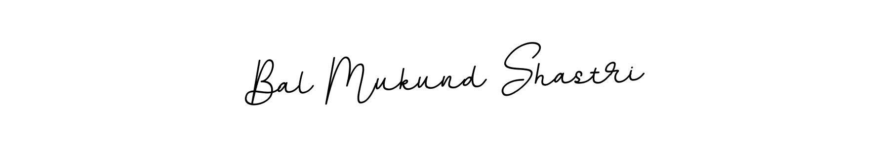How to make Bal Mukund Shastri name signature. Use BallpointsItalic-DORy9 style for creating short signs online. This is the latest handwritten sign. Bal Mukund Shastri signature style 11 images and pictures png
