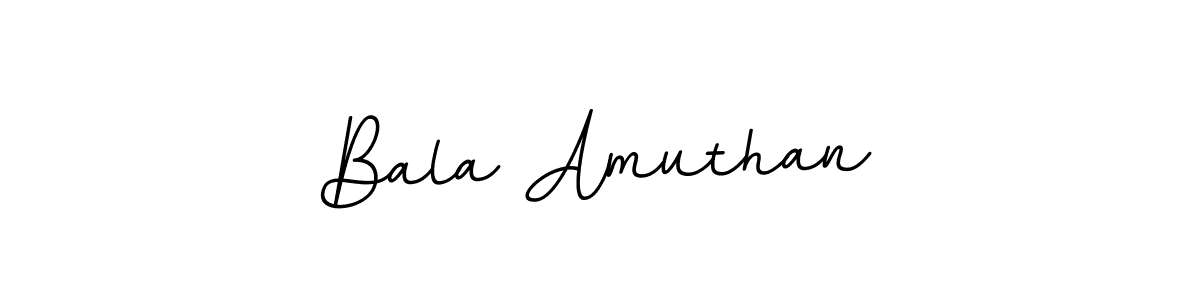 Create a beautiful signature design for name Bala Amuthan. With this signature (BallpointsItalic-DORy9) fonts, you can make a handwritten signature for free. Bala Amuthan signature style 11 images and pictures png