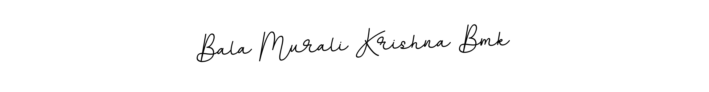 Create a beautiful signature design for name Bala Murali Krishna Bmk. With this signature (BallpointsItalic-DORy9) fonts, you can make a handwritten signature for free. Bala Murali Krishna Bmk signature style 11 images and pictures png