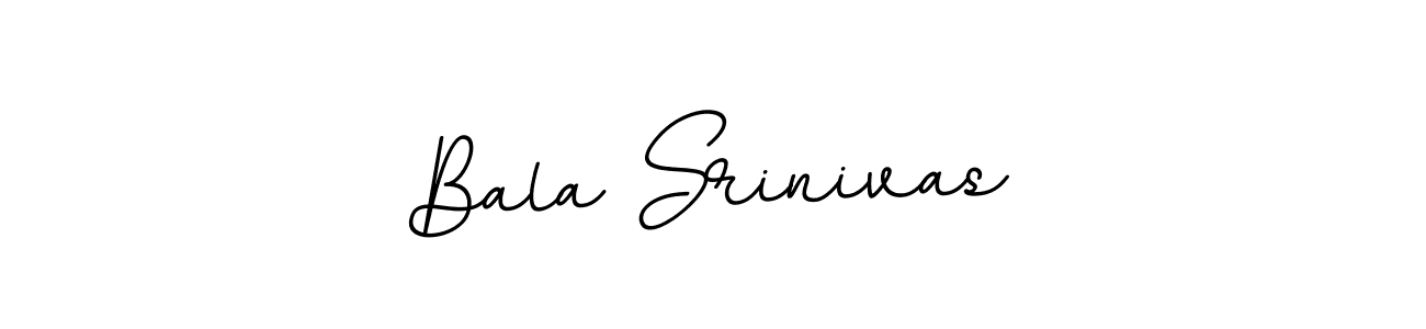 Use a signature maker to create a handwritten signature online. With this signature software, you can design (BallpointsItalic-DORy9) your own signature for name Bala Srinivas. Bala Srinivas signature style 11 images and pictures png