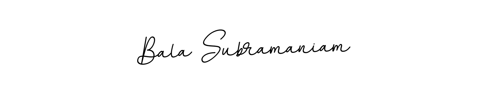 Design your own signature with our free online signature maker. With this signature software, you can create a handwritten (BallpointsItalic-DORy9) signature for name Bala Subramaniam. Bala Subramaniam signature style 11 images and pictures png