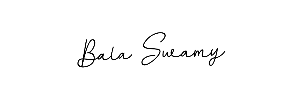 Use a signature maker to create a handwritten signature online. With this signature software, you can design (BallpointsItalic-DORy9) your own signature for name Bala Swamy. Bala Swamy signature style 11 images and pictures png